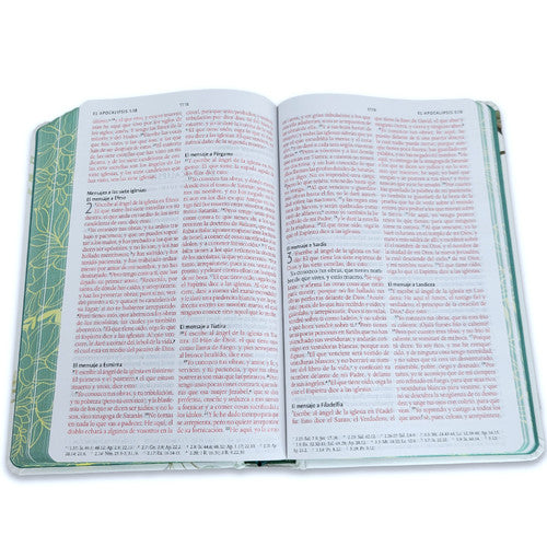 Biblia RVR 1960 Letra Grande, Tapa Dura con Flores Blancas / Spanish Bible RVR 1960 Tamaño Práctico