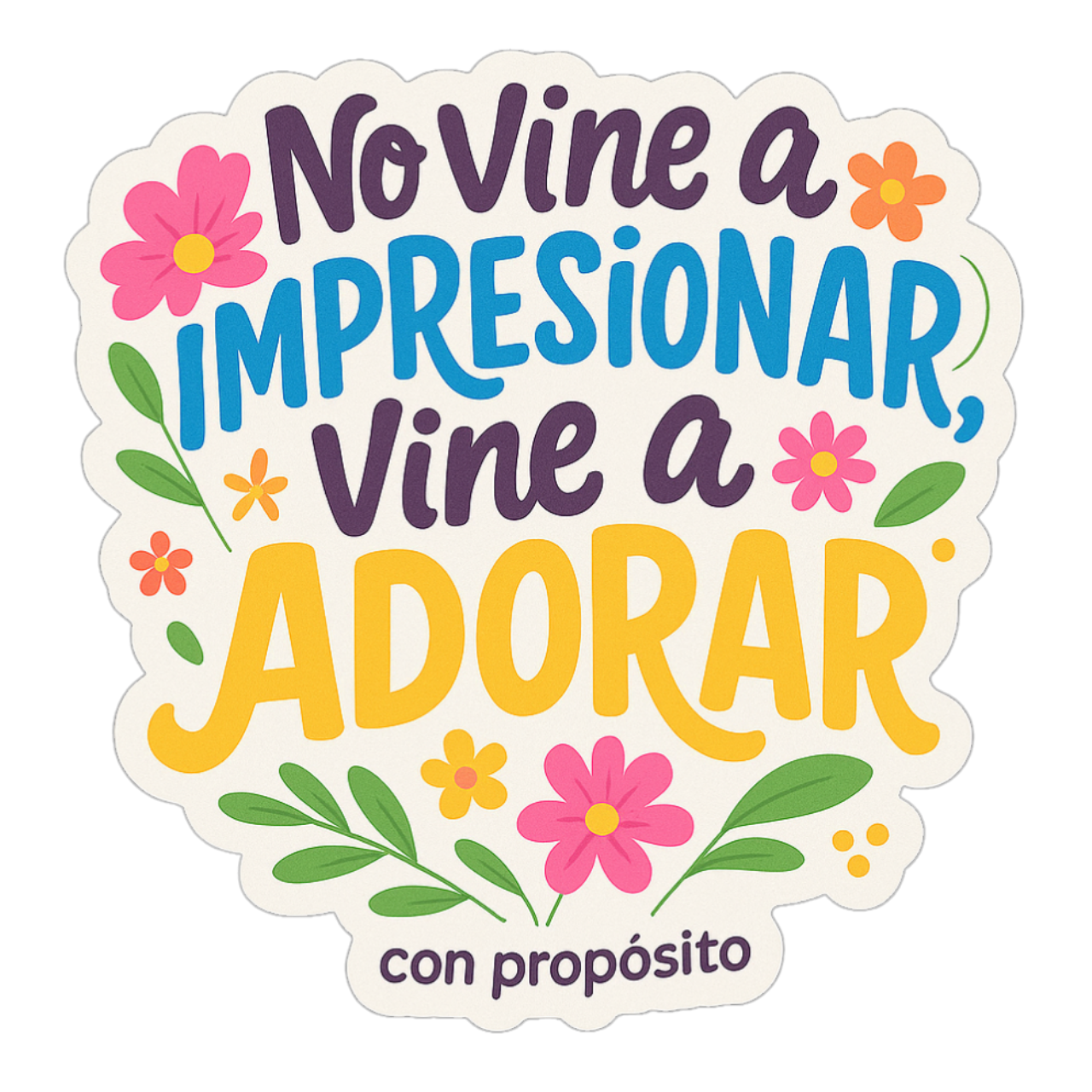 No vine a impresionar